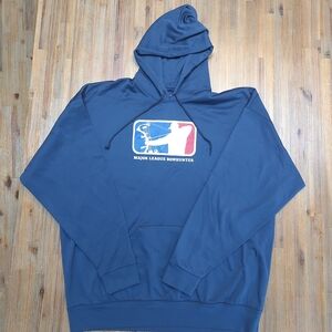 Major League Bowhunter Men's Hoodie XL Navy Archery Graphic Red/White/Blue